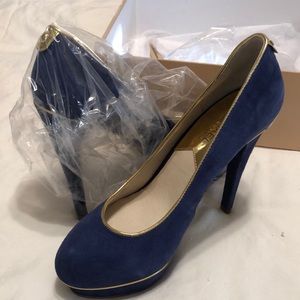 NEW MICHAEL KORS- Royal Blue - Gold Lined- Pump